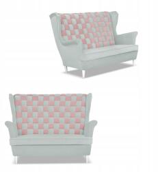  Carol Duo Skandináv Szárnyas Kanapé Family Furniture Szürke És Rózsaszín