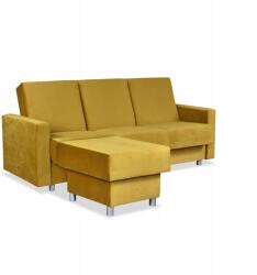  Alicja Sarokkanapé Ágy Puffal, Family Meble, Sárga
