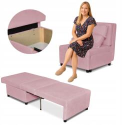 Kimo Kihajtható Fotel Ágynemű Tárolóhellyel Family Meble Hunter Rózsaszín