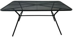 ROJAPLAST ZWMT-TAVIO fém kerti asztal - fekete, rácsos asztallappal