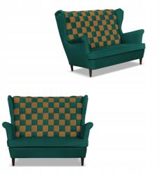  Carol Duo Skandináv Szárnyas Kanapé Family Furniture Zöld És Barna