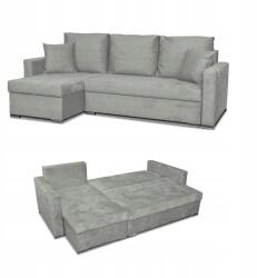  Bella Sarokkanapé Ágy Funkcióval, Family Meble, Szürke Velúr