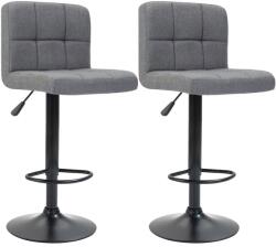 Timeless Tools Szövet Borítású Bárszék - 2 db, Világosszürke