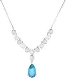  Ezüst Nyaklánc Páva Kvarccal és Fehér Topázzal, PCY11613