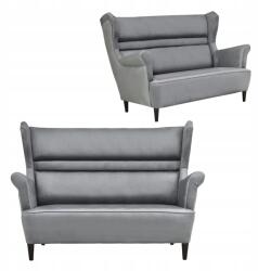  Zoja Skandináv Stílusú Karosszékes Kanapé, Nem Átalakítható, Family Furniture, Szürke-Fehér