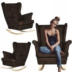  Skandináv Öko-Bőr Karosszék Ari Dark Brown Családi Bútorok