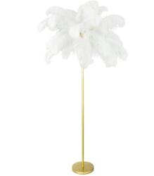  Feri1 állólámpa strucctolból készült lámpaernyővel Fehér 95x180 cm