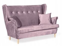  Ari Skandináv Szárnyas Kanapé, Nem Átalakítható, Family Furniture, Lila Rózsaszín