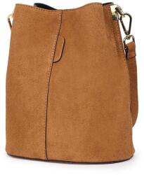  Női velúr táska Milena konyakszínű