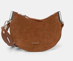 Coccinelle keresztpántos táska női velúrbőr - barna Univerzális méret - answear - 117 990 Ft