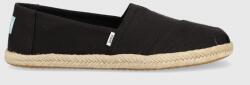 Toms espadrilles Alpargata Rope - fekete Női 36