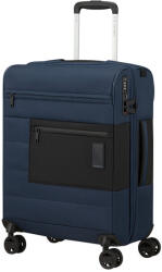 Samsonite VAYCAY négykerekű sötétkék-fekete bővíthető kabin bőrönd 145450-1598 - taskaweb