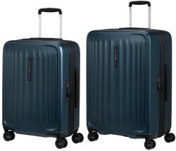 Samsonite FYRM négykerekű bővíthető 2 részes, S, M bőröndszett-Acélkék