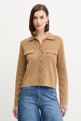 Morgan kardigán gyapjú keverékből - barna M