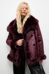 ANSWEAR kabát - burgundia XS