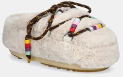 Moon Boot papucs MB MULE FAUX FUR BEADS - bézs Női 35/36