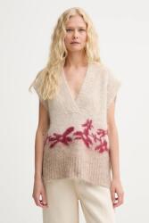 MUNTHE gyapjú mellény PURULIA - bézs 40