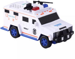 MRG Pusculita Electronica MRG M-6688-19, Masina de politie, Cu PIN, Alb