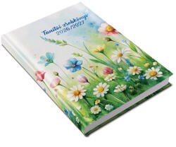 Realsystem Tanítói zsebkönyv REALSYSTEM papírborító A/5 heti virágok 2026-2027 (5317-61) - robbitairodaszer