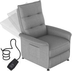 Dollcini Otthon Elektromos Relax Fotel - Emelőfunkciós - Világos szürke (548103)