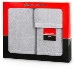 Eurofirany Evi Pierre Cardin 3db-os pamut törölköző szett Ezüst