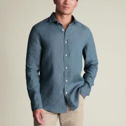 Charles Tyrwhitt Pure Linen Shirt - Airforce Blue - M