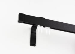  Novum antracit szürke színű 1 sínes alumínium profilkarnis - 400 cm