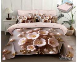 Super Design Pucioasa Lenjerii de pat cu imprimeu 5D, cearceaf cu elastic, identice cu poza, WD8054 Lenjerie de pat