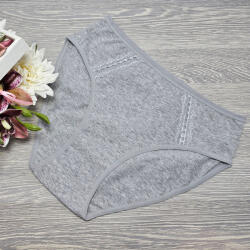 MST Magas derekú női alsó oldal díszítéssel 2XL/3XL, Világos szürke 69573