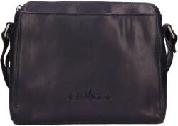 Greenwood Geantă de mână crossbody din piele Greenwood Melony - albastru închis