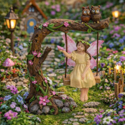 QX-IMP Poly tündér figura hintán 8, 7×12 cm (048217)