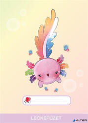 ICO Füzet, tűzött, A5, lecke, 32 lap, ICO "Süni", axolotl (7500085030) - alter
