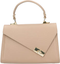 Italia Kisebb női bőr kézitáska Italia Pia - bézs
