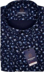 Massaro Elegáns sötétkék Prémium férfi ing lycra Regular-fit