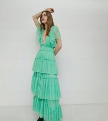 Warehouse Zöld Maxi Hálós Ruha Rövid Ujjú Warehouse 40