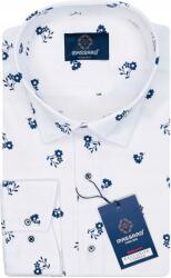 Massaro Nagy méretű elegáns fehér Prémium férfi ing lycra Regular-fit - allegro - 10 690 Ft