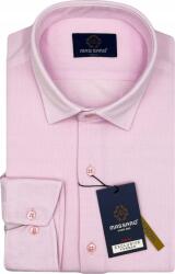 Massaro Púder rózsaszín, strukturált kötött férfi ing lycrával, Slim-fit MS041200