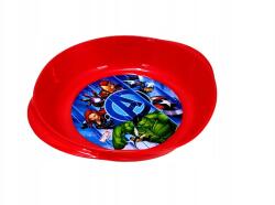  Durabo B. v. Bosszúállók tál piros műanyag (08244)