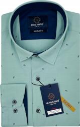 Massaro Türkizkék férfi ing lycrával, apró mintás Massaro Slim-fit MS039825