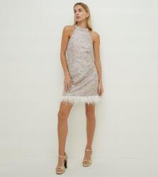 Oasis 44 Többszínű Mintás Ruha Texturált Tolldíszekkel