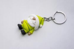  Gyerek kulcstartó mikulás zöld 3D nyomtatás színes nagy választék karácsonyi minták (mikołaj)