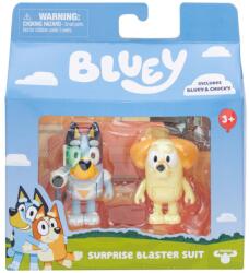 Bluey Set de joaca cu 2 figurine, Bluey, Surprise Blaster Suit, Bluey si Chucky Figurina