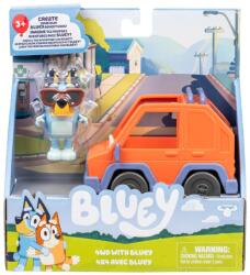 Bluey Set de joaca cu figurina si masina, Bluey, 4WD si Bluey Figurina