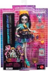 Monster High Papusa cu animal de companie, Monster High, Skelita Calaveras, JHK34 Papusa