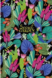 Shkolyaryk Publishing House Jegyzetfüzet, A5, vonalas, 80 lap, SHKOLYARYK "Secret Garden", vegyes (A5-IC-080-7003L) - nyomtassingyen