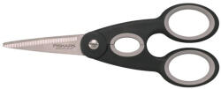 Fiskars Olló, konyhai, 22 cm FISKARS "Functional ReNew", fekete (1003034) - nyomtassingyen