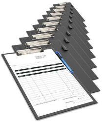 Rapesco Felírótábla, PVC, A4+, RAPESCO, 10 db, fekete (1745) - nyomtassingyen