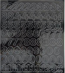  Öntapadós matrica, 2 cm-es, számlap, fekete (500 - 21FEK) - nyomtassingyen