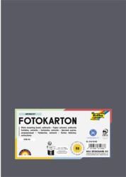  Dekorkarton, 2 oldalas, A4, 300 g, 50 lap, FOLIA, antracitszürke (614/50 88) - nyomtassingyen