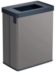 Keter Szelektív hulladékgyűjtő, fedél nélküli, 54 liter, CURVER "Verto Recycle", szürke/fekete (261012) - nyomtassingyen